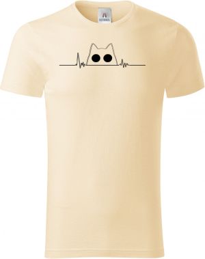 Kočičí EKG, V2, černý potisk