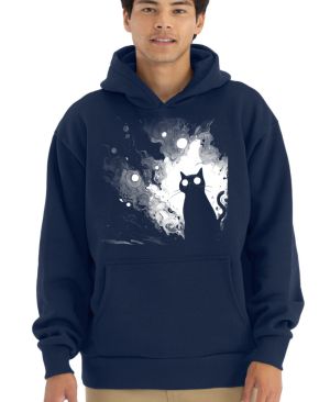 Kočičí galaxie, bílý potisk