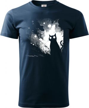 Kočičí galaxie, bílý potisk