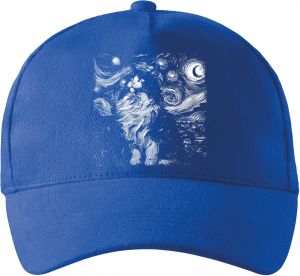 Kočičí hvězdná noc, bílý potisk