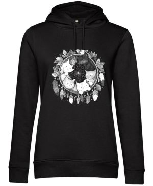 Kočičí sen, bílý potisk