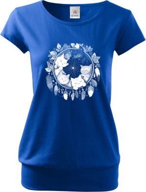 Kočičí sen, bílý potisk