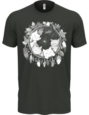 Kočičí sen, bílý potisk