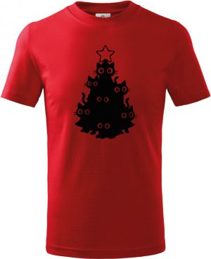 Kočičí vánoce, černý tisk