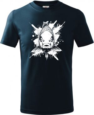 Koi ryba Pop, bílý potisk