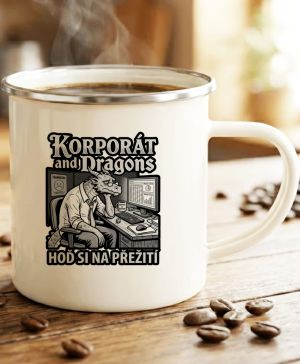 Korporát and dragons, černý tisk