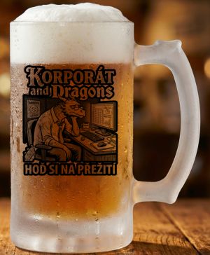 Korporát and dragons, černý tisk