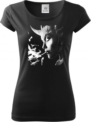 Kouřící ďáblice, bílý tisk