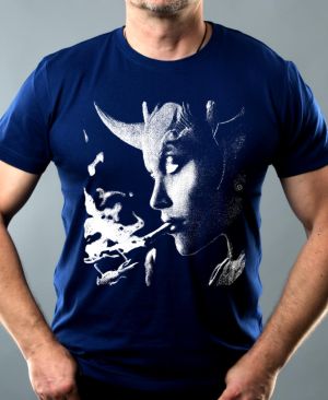 Kouřící ďáblice, bílý tisk