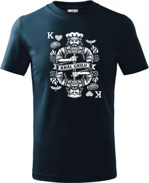 Král grilu, bílý tisk