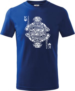 Král rybolovu, bílý potisk