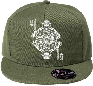 Král rybolovu, bílý potisk