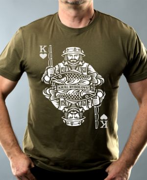 Král rybolovu, bílý potisk