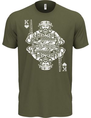 Král rybolovu, bílý potisk