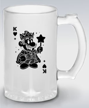 Král srdcí, černý tisk