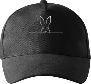 Králičí EKG, bílý potisk