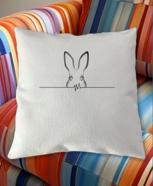 Králičí EKG, černý potisk