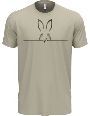 Králičí EKG, černý potisk