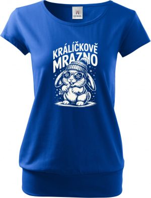 Králíčkově mrazno, bílý potisk