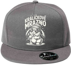 Králíčkově mrazno, bílý potisk