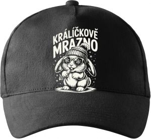 Králíčkově mrazno, bílý potisk