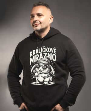 Králíčkově mrazno, bílý potisk