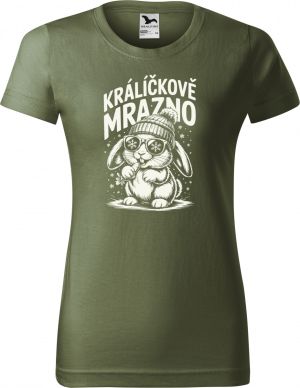 Králíčkově mrazno, bílý potisk