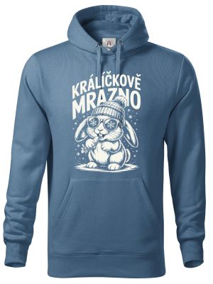 Králíčkově mrazno, bílý potisk