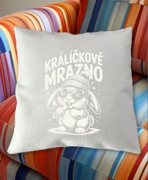 Králíčkově mrazno, bílý potisk