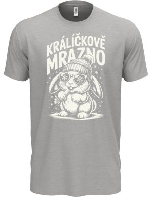 Králíčkově mrazno, bílý potisk