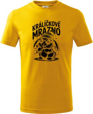 Králíčkově mrazno, černý potisk