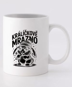 Králíčkově mrazno, černý potisk