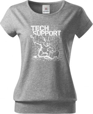 Králík technické podpory, bílý tisk