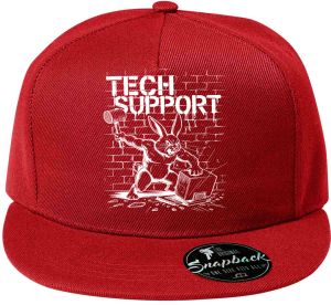 Králík technické podpory, bílý tisk