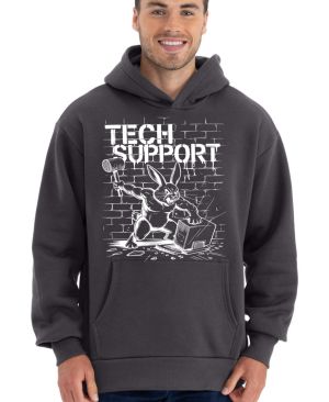 Králík technické podpory, bílý tisk