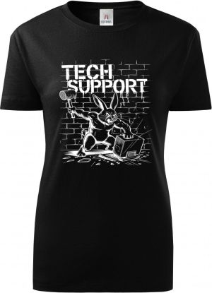 Králík technické podpory, bílý tisk