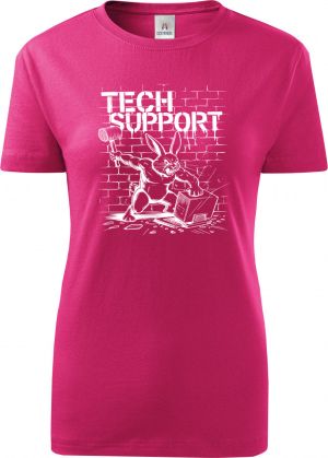 Králík technické podpory, bílý tisk