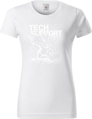 Králík technické podpory, bílý tisk