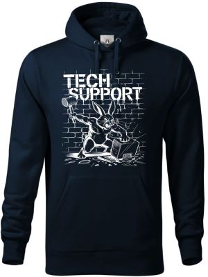 Králík technické podpory, bílý tisk