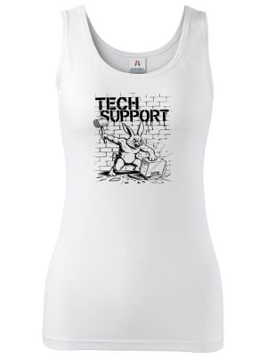 Králík technické podpory, černý tisk