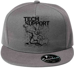 Králík technické podpory, černý tisk