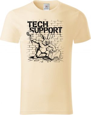 Králík technické podpory, černý tisk