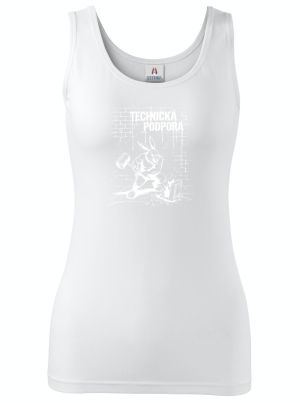 Králík technické podpory, V2, bílý tisk