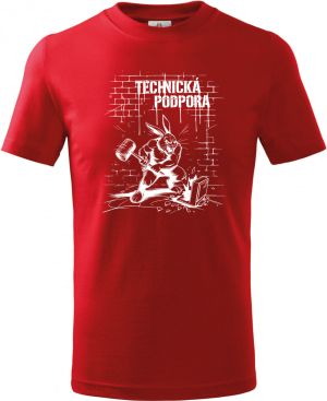 Králík technické podpory, V2, bílý tisk