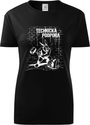 Králík technické podpory, V2, bílý tisk