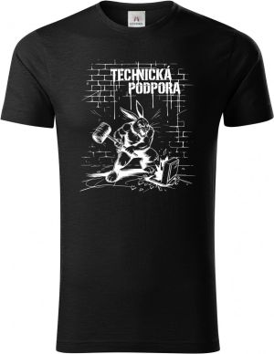 Králík technické podpory, V2, bílý tisk