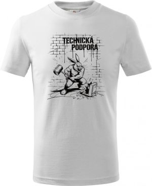 Králík technické podpory, V2, černý tisk