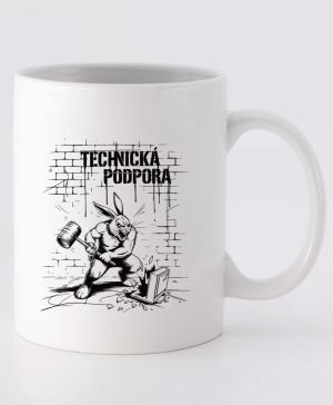 Králík technické podpory, V2, černý tisk