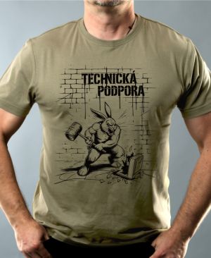 Králík technické podpory, V2, černý tisk