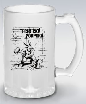 Králík technické podpory, V2, černý tisk